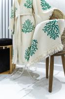 Kaftan El Baskılı Mercan Yeşil