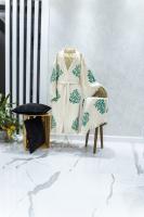 Kaftan El Baskılı Mercan Yeşil